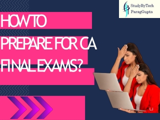 How to Prepare for CA Final Exam without Coaching