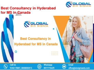 Best Consultancy in Hyderabad for MS in Canada