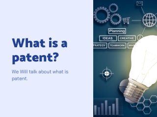 What is a patent?
