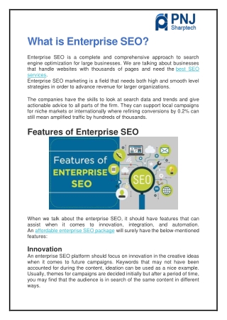 What is Enterprise SEO?