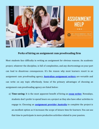 Perks of hiring an assignment cum proofreading firm.docx