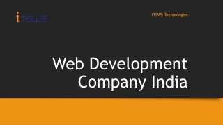 Web Design India - ITSWS Technologies Pvt. Ltd.