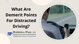 What are Demerit Points For Distracted Driving?