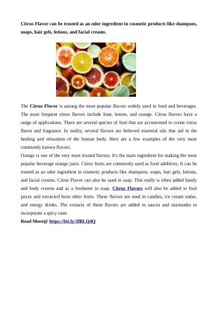 Citrus Flavor - pdf