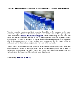 Bottled Water Processing - pdf