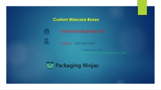 Get 50% Off  Custom Printed Mascara Packaging Boxes