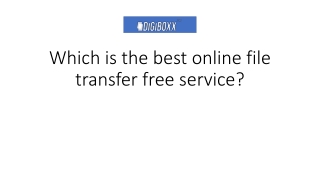 Which is the best online file transfer free service