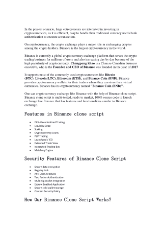 Binance Clone