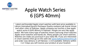 apple watch series 6 40mm