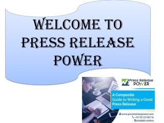 PRESS RELEASE DISTRIBUTION