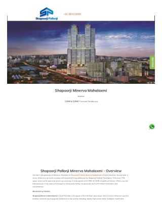 Premium Residence at Shapoorji Minerva Mahalaxmi