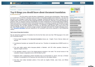 Top 8 things you should know about document translation