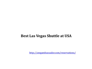 Best Las Vegas Shuttle at USA