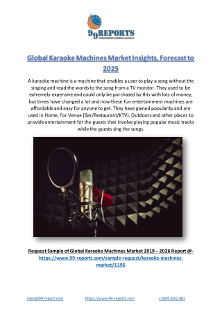 Global Karaoke Machines Market Insights, Forecast to 2025