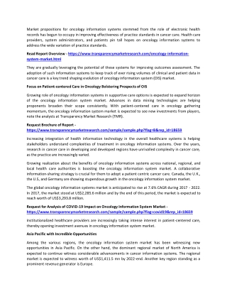 Oncology Information System Market Scrutinized in the New Analysis