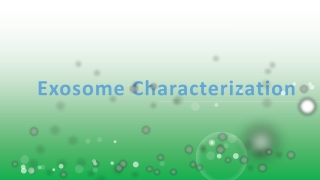 Exosome Characterization