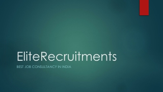 EliteRecruitments – Best Job Consultancy in India