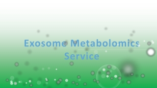 Exosome Lipidomics Analysis