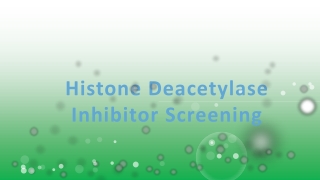Histone Deacetylase Inhibitor Screening