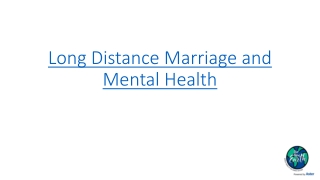 Long Distance Marriage and Mental Health