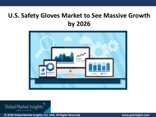 U.S. Safety Gloves market growth, forecast by 2026