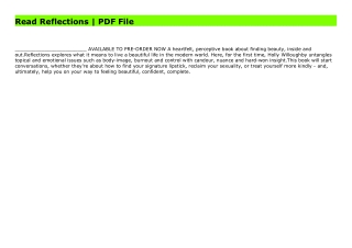 Read Reflections | PDF File