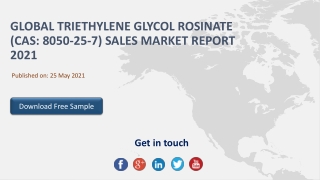 Global Triethylene Glycol Rosinate (CAS  8050-25-7)Sales Market Report 2021