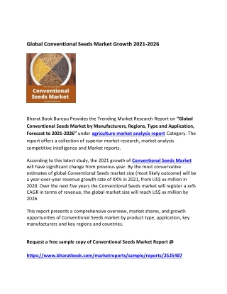 Global Conventional Seeds Market Research Report 2021-2026