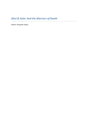 Shivi and Satti And the Warriors of Death book preview