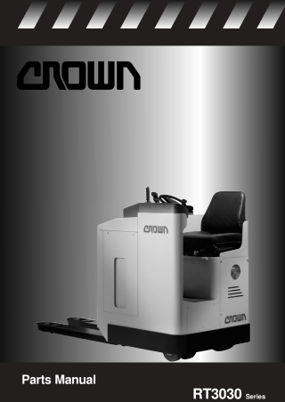 Crown RT3030 Series Pallet Truck Parts Catalogue Manual