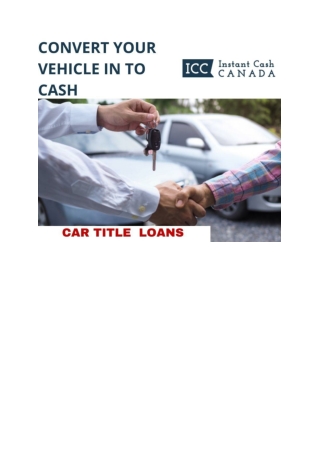 Get Money Upto 40,000 by Car title loans Hamilton