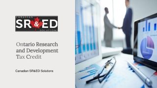 Ontario Research and Development Tax Credit - Canadian SR&ED Solutions