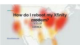 How do I reboot my Xfinity modem_
