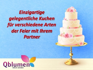 Einzigartige gelegentliche Kuchen für verschiedene Arten der Feier mit Ihrem Par