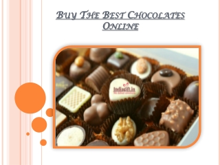 Buy The Best Chocolates Online