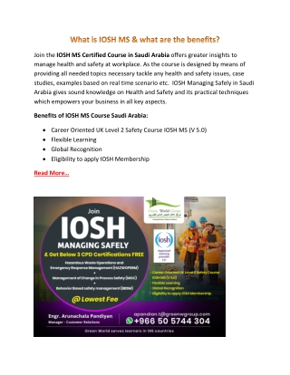 What is IOSH MS & what are the benefits.docx