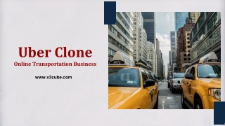 Uber Clone Online Transportation Business