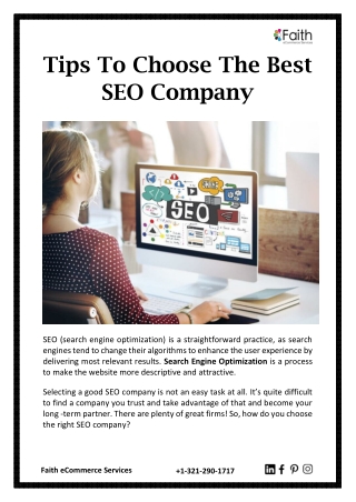 Tips To Choose The Best SEO Company