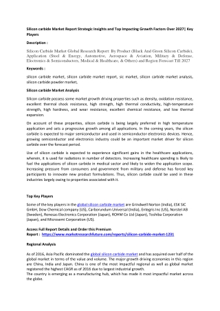 Silicon carbide Market Analysis.docx