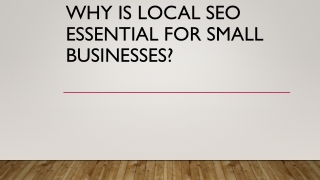 Why is Local SEO Essential for Small Businesses