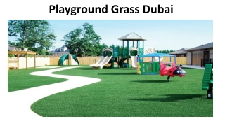 Playground Artificial Grass Dubai