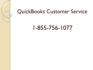 QuickBooks Customer Service 1-855-756-1077