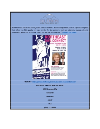 Somers Eye Center | Hudsoneyes.com