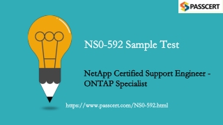 NetApp NCSE ONTAP NS0-592 Exam Dumps