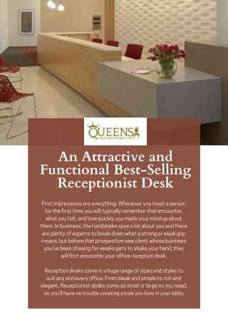 Reception Desks For Your Office