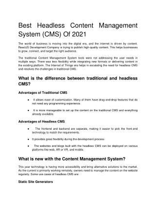 Best Headless Content Management System (CMS) Of 2021-converted