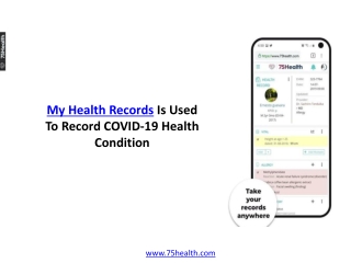 My Health Records Is Used To Record COVID 19 Health Condition