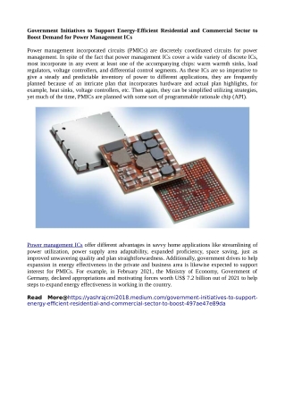 Government Initiatives to Support Energy-Efficient Residential and Commercial Se