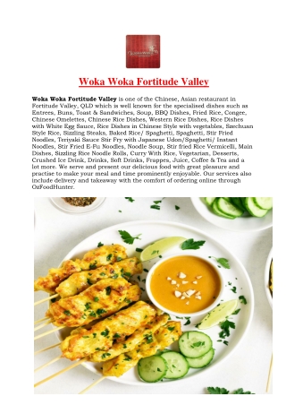 5% Off - Woka Woka Restaurant Fortitude Valley Menu, QLD