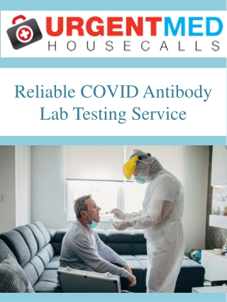 Reliable COVID Antibody Lab Testing Service